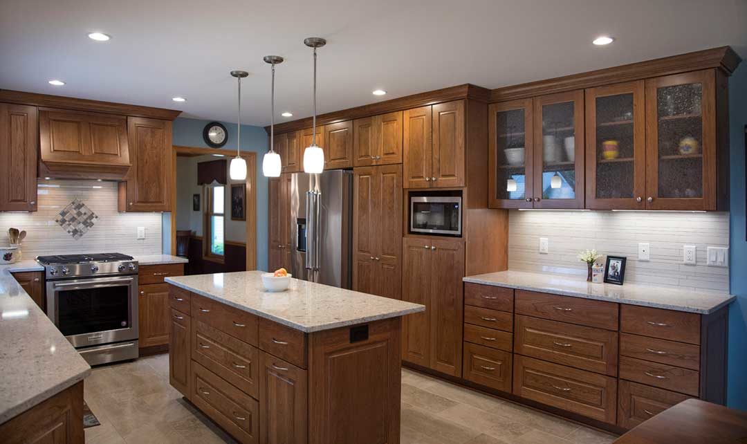 From Dated to Delightful: An Enclosed Kitchen Design in Fitchburg, WI