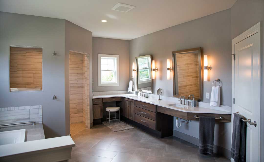 modern master suites, baths