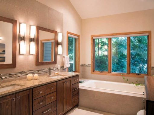 Designed for Relaxation: A Transitional Master Bathroom, Hall Bath and Laundry Room Remodel in Fitchburg, WI