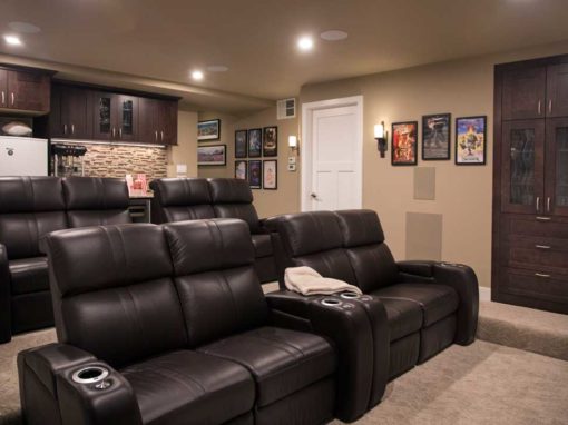 Lights, Camera, Home Theater! A Luxury Home Theater Basement Remodel in McFarland, WI