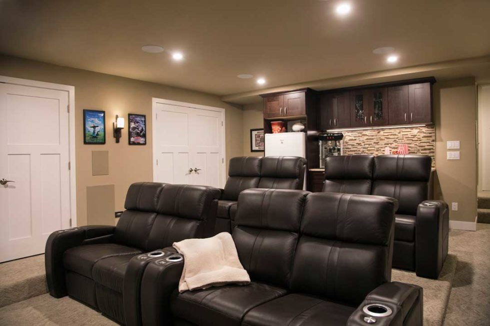 Lights, Camera, Home Theater! A Luxury Home Theater Basement Remodel In