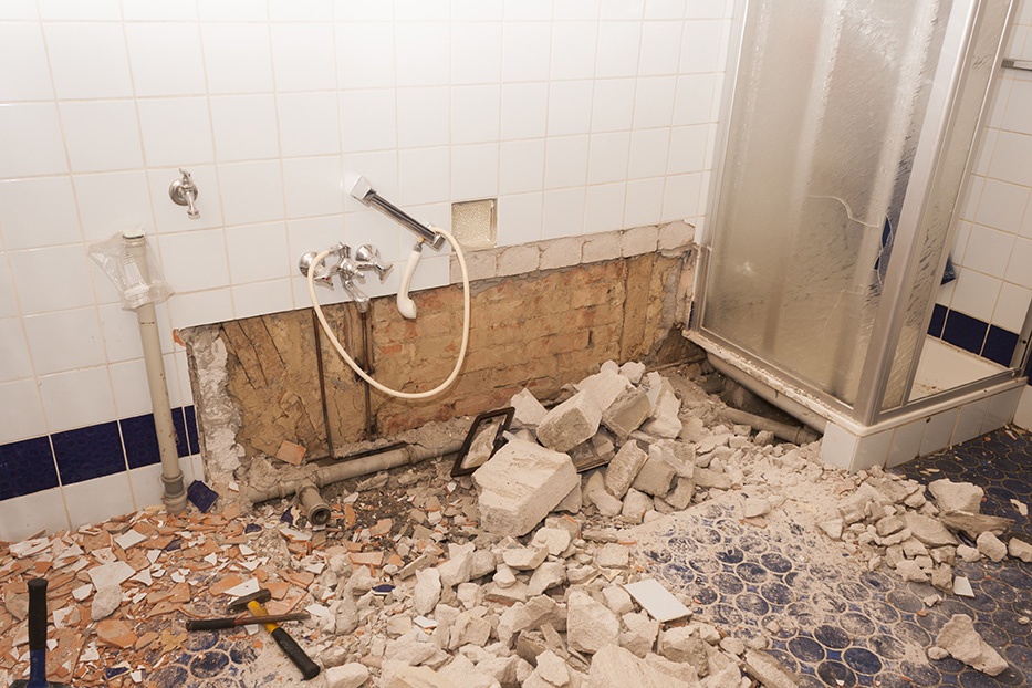 bathroom renovation demolition