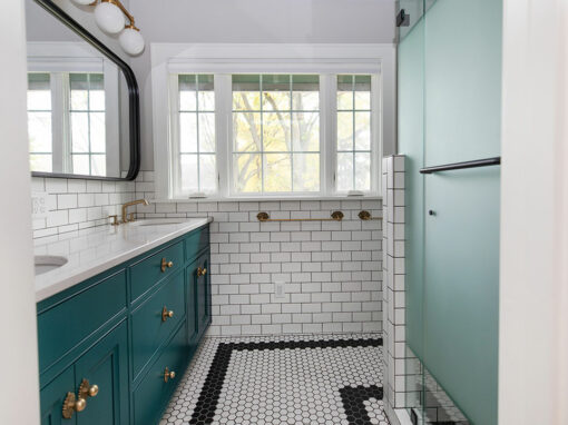 Main Bathroom and Primary Closet Remodel in Madison, WI Historic Home