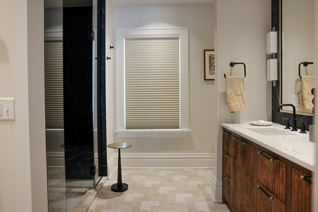 shower and vanity