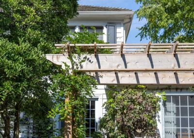 Custom Pergola with Wisteria