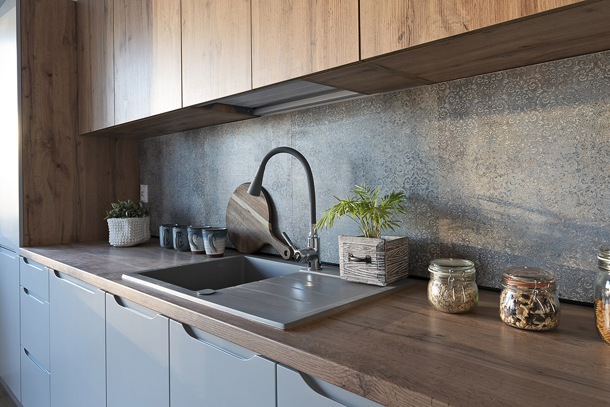 A modern Rustic style kitchen.