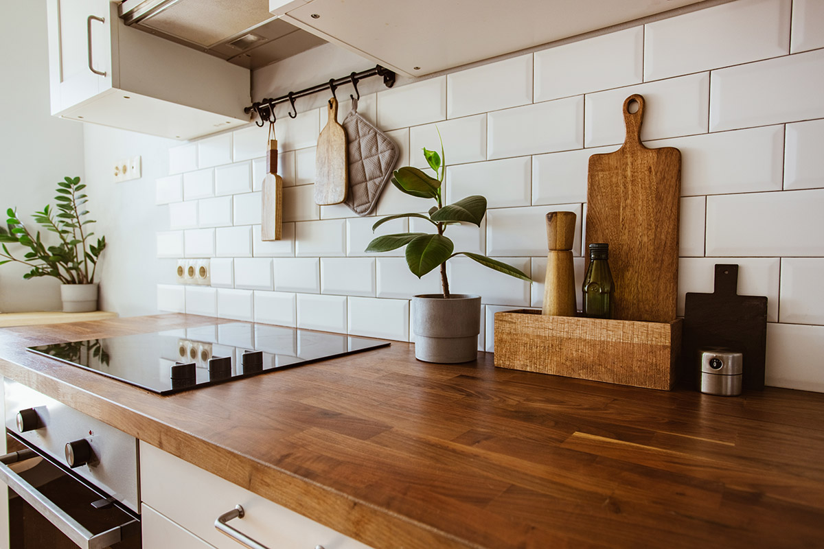 An impressive, modern galley kitchen.